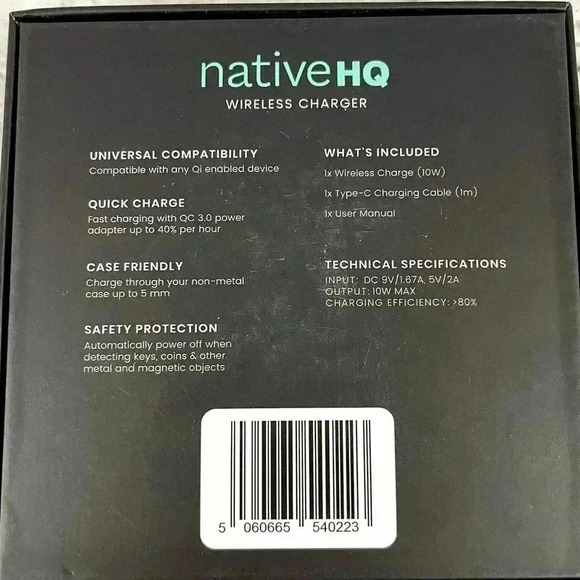 NEW Wireless Charger Fast Charging Quick Device Cable Manual - Picture 5 of 8